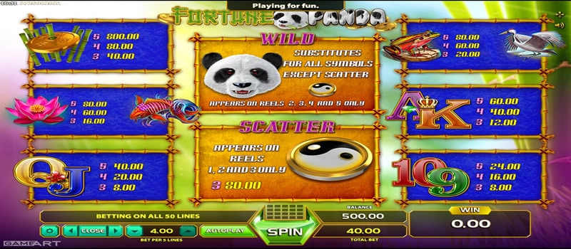 Игровой арт fortune panda